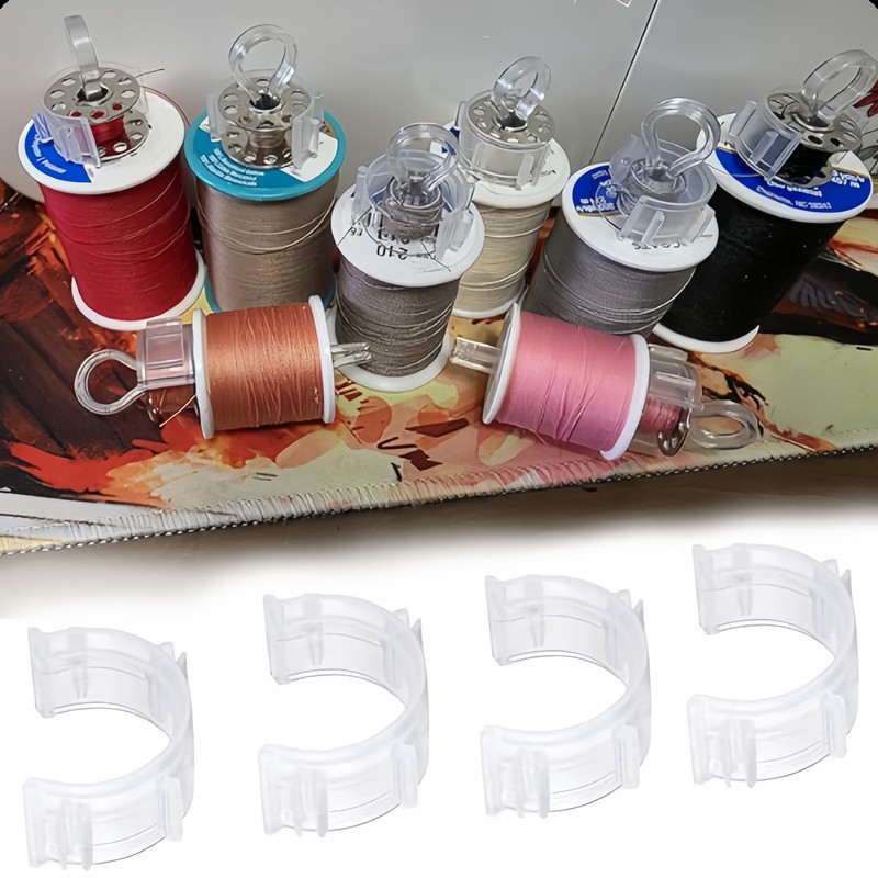 Embroidery Threads - 64개의 실 정리용 클리어 보빈 홀더,