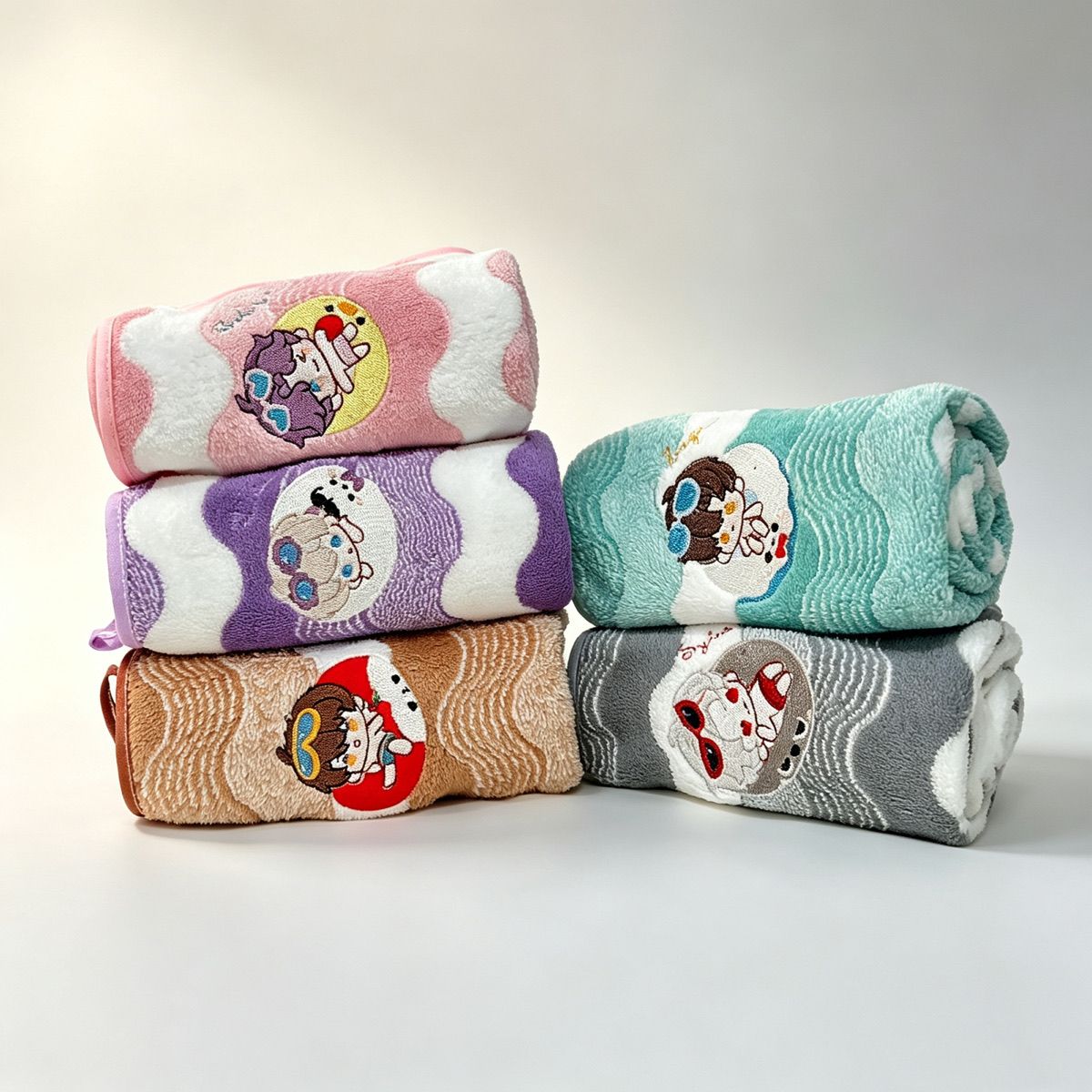 Embroidery Garments - 애니메이션 러브 앤 딥스페이스 코랄 플리스