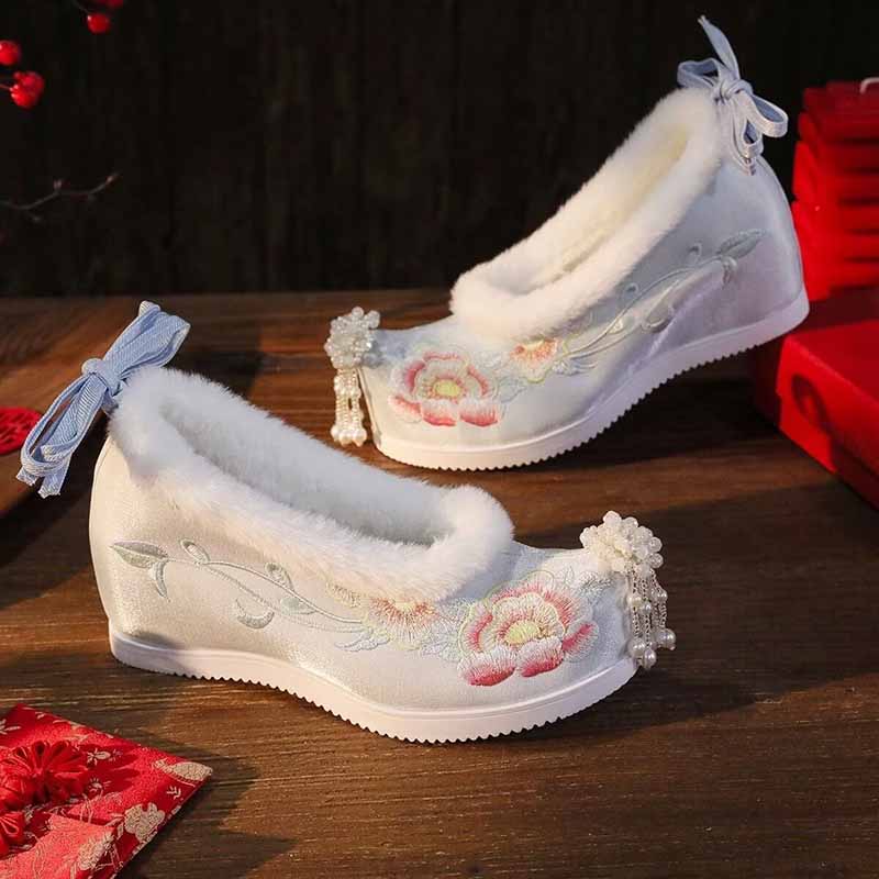 Embroidery Shoes - 여성 플러스 사이즈 41 # 한복