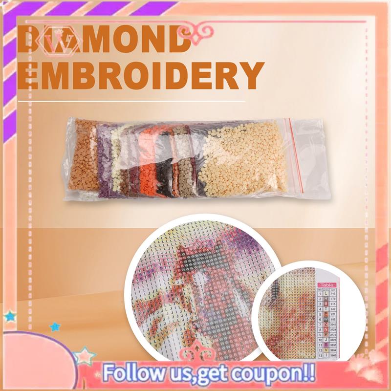 Embroidery Running Stitch - 업그레이드 된 전체 드릴 스퀘어 다이아몬드