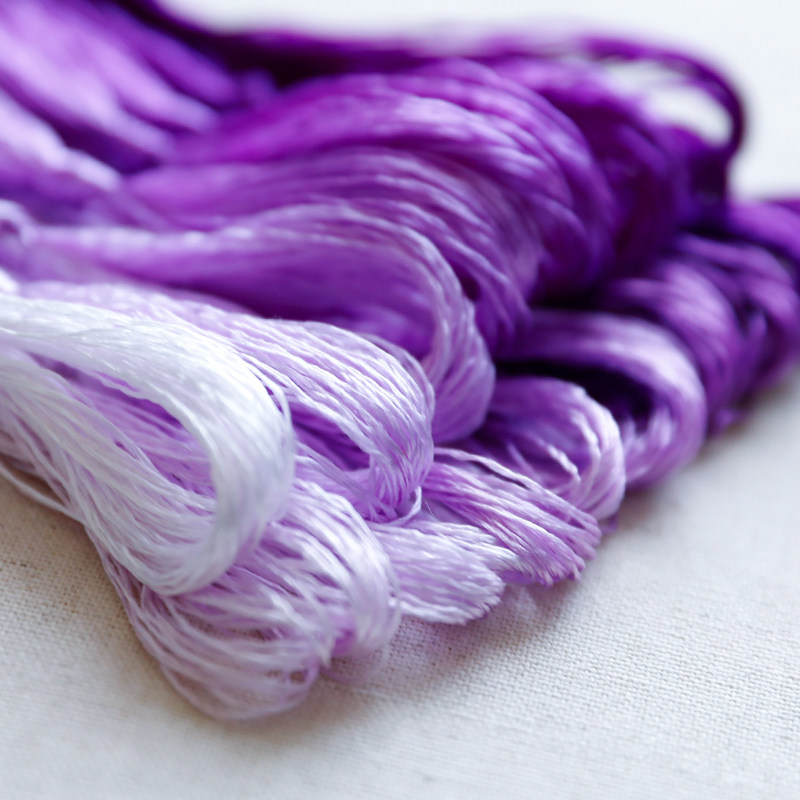 Embroidery Threads - 20m 수저우 자수 실크실 8가지 색상