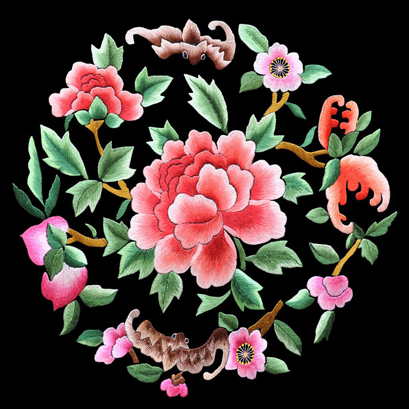 Embroidery Running Stitch - 초보자를 위한 DIY 실크 자수 키트